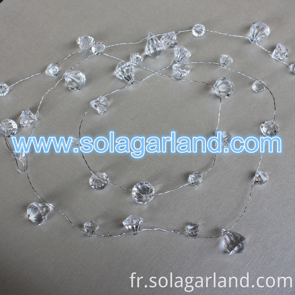 Crystal Diamond Bead Garland